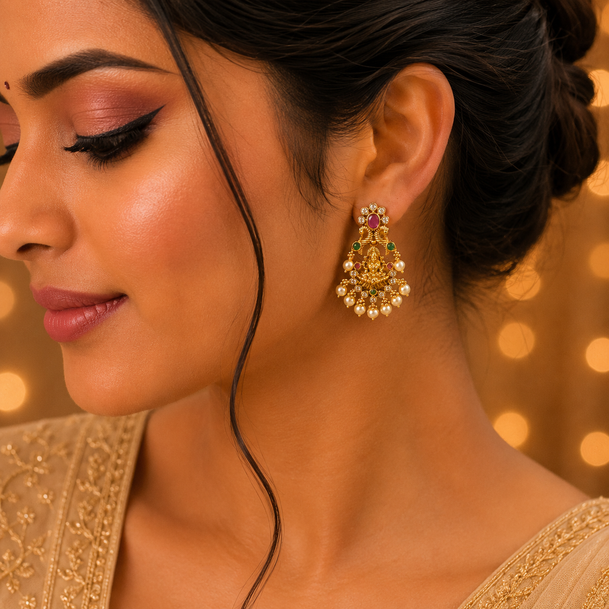 Lakshmi Pearls Stud