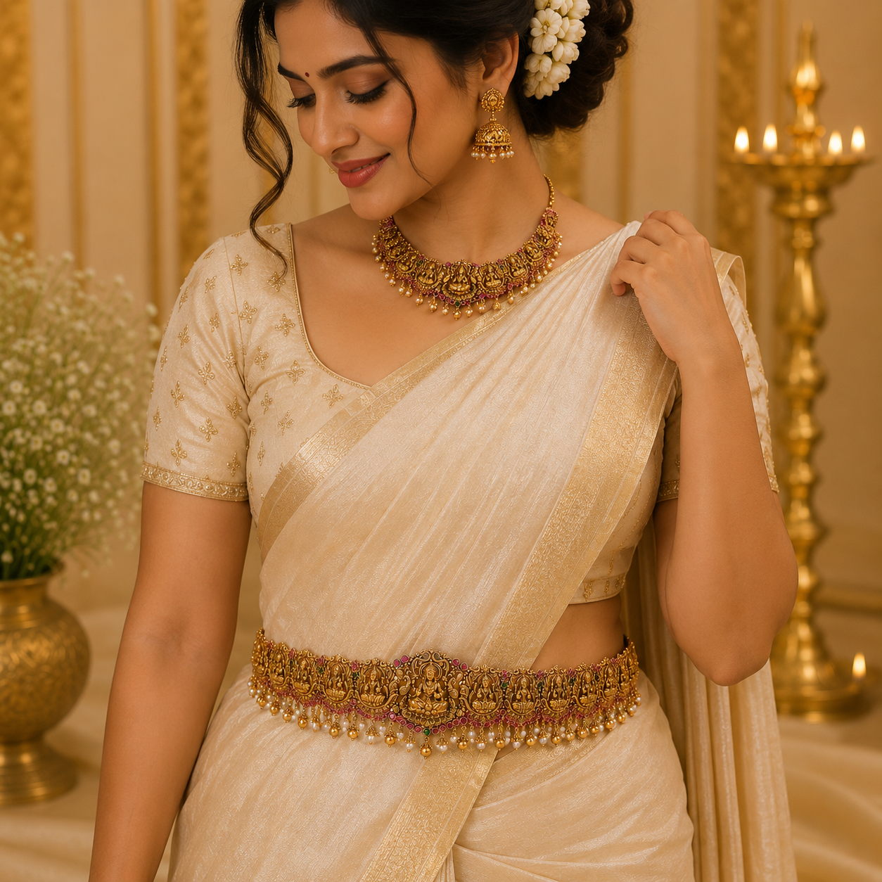 Lakshmi Pearls Hipbelt