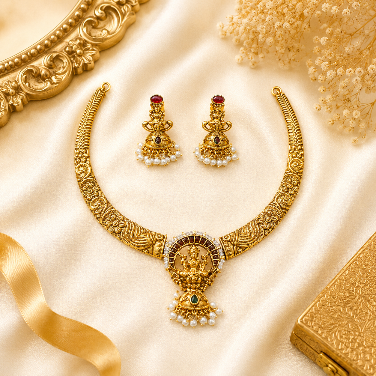 Lakshmi kappu necklace