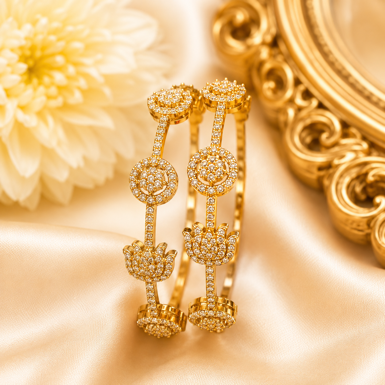 Lotus Aura Bangles (2pcs)