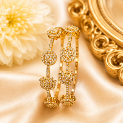 Lotus Aura Bangles (2pcs)