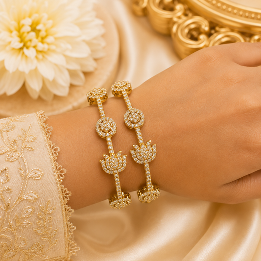 Lotus Aura Bangles (2pcs)