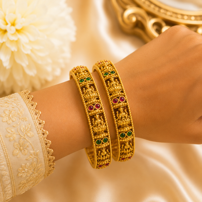 Mahalakshmi Elegance Bangles (2pcs)