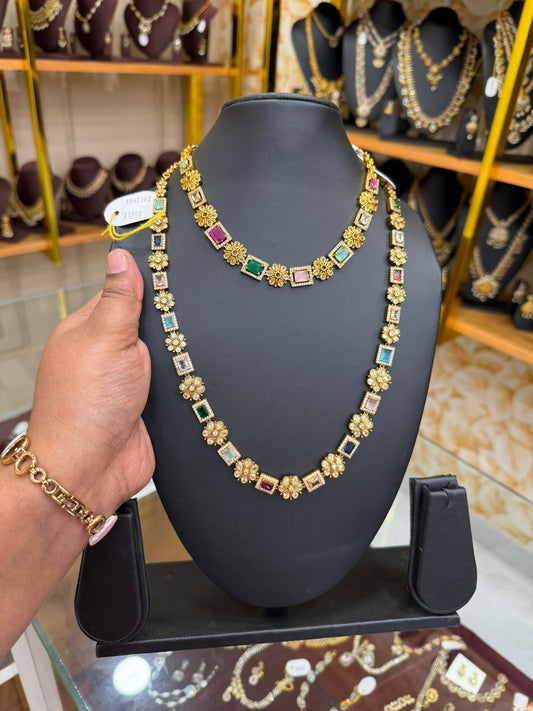 Multicolour stone combo set