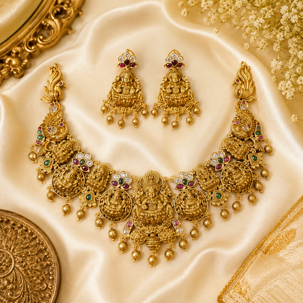 Nakshi Grand Lakshmi Necklace