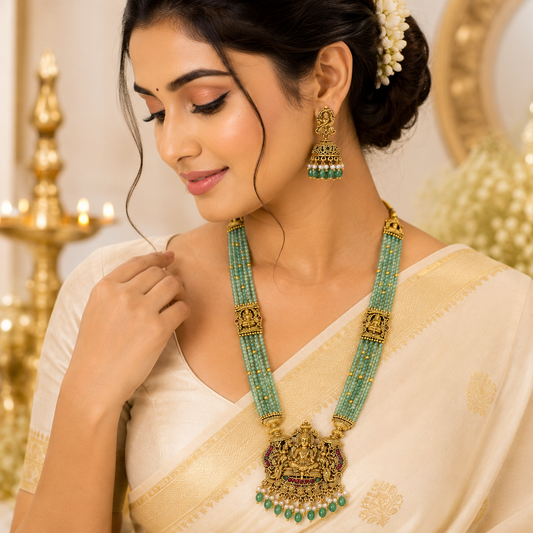 Pastel Green Lakshmi Muthu Mala