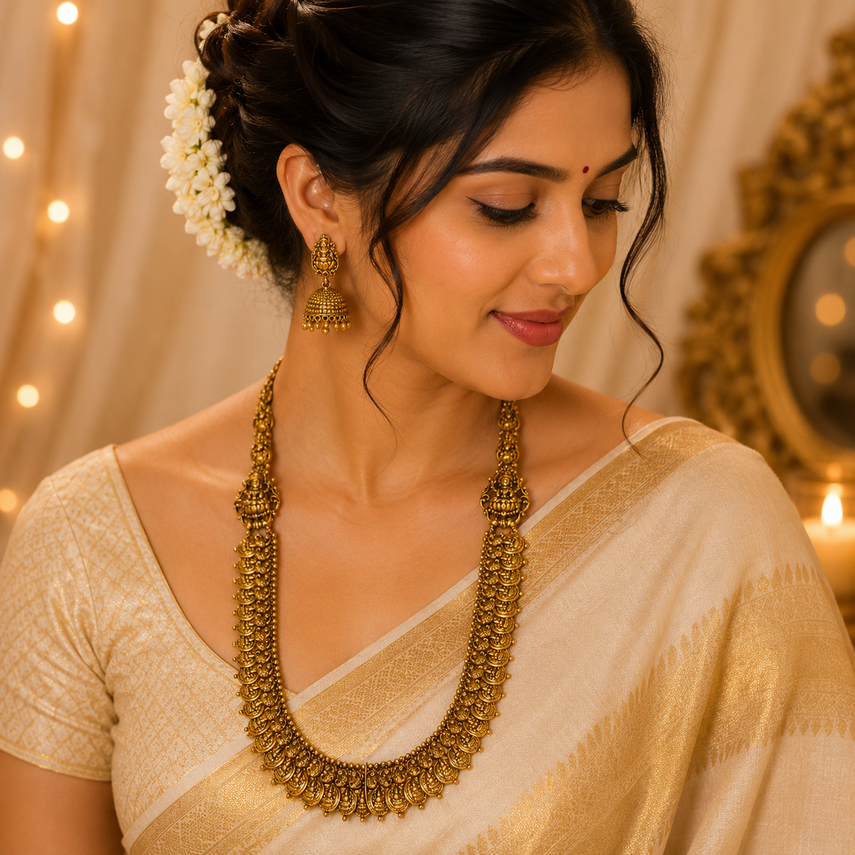 Padmalakshmi Antique Kaasu Mala