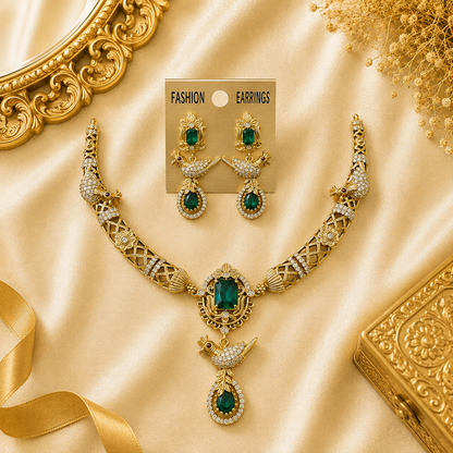 Pretty Emerald Parrot necklace