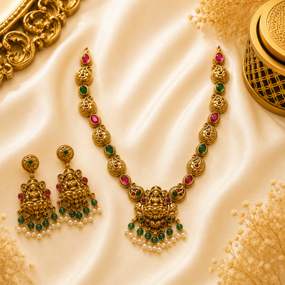 Sowbhagyalakshmi Jadau Necklace