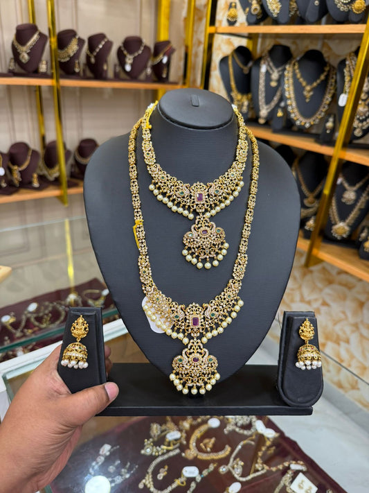 Stone combo set with jumka