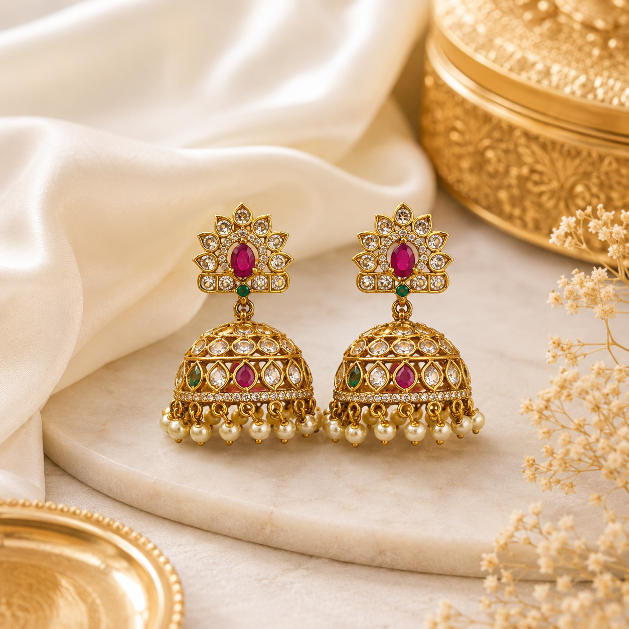 Multicolour Stone Jumka