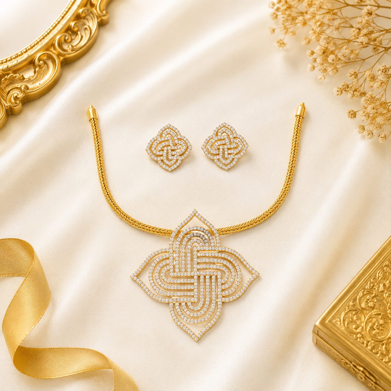 Swarna Kolam Hasli Necklace