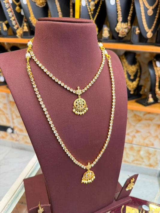 Traditional Vintage White Stone Combo Set