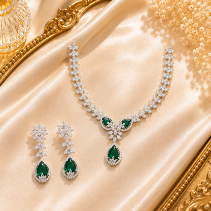 Vamika Emerald AD Necklace