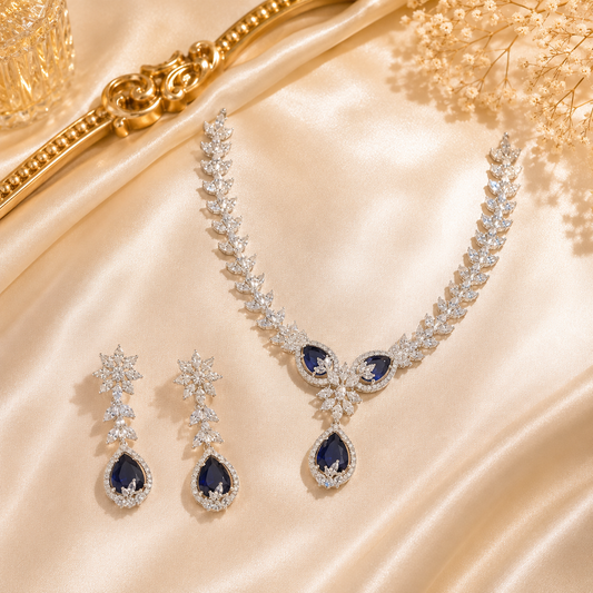 Vamika Sapphire AD Necklace