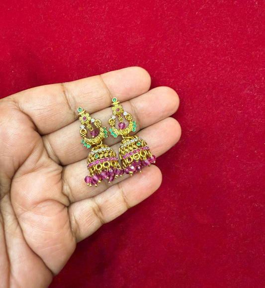 Colourful Stoned Work Jumka