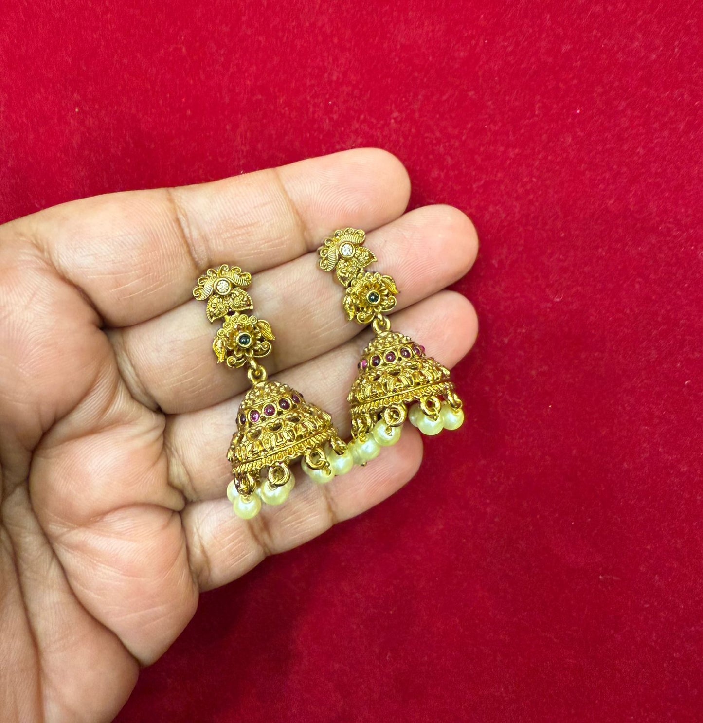 Simple Elagent Flower Jumka