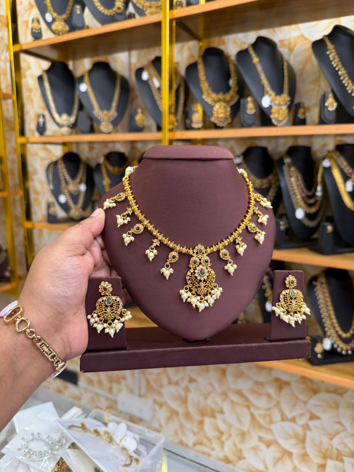 Rajwada Pearl Drop Set