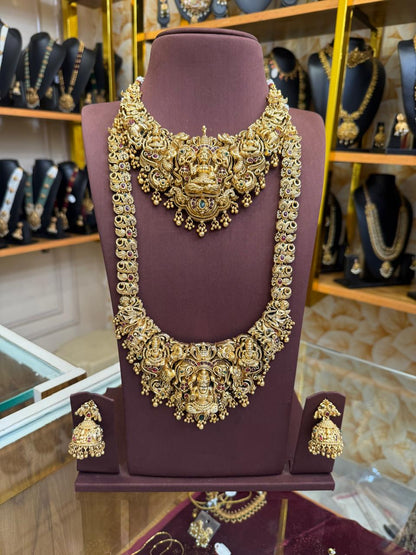 3D Gajalakshmi Bridal Combo Set