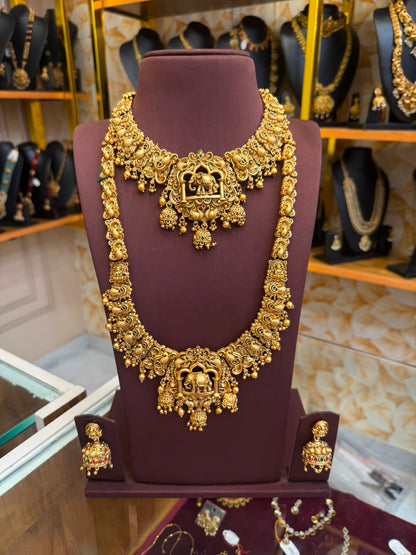 Gorgeous Golden Beads Jumka Style Combo Set