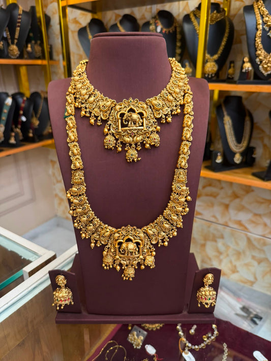 Gorgeous Golden Beads Jumka Style Combo Set
