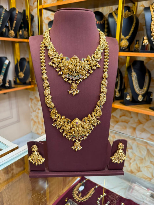 Bridal 3D work Radhe Krishna combo set