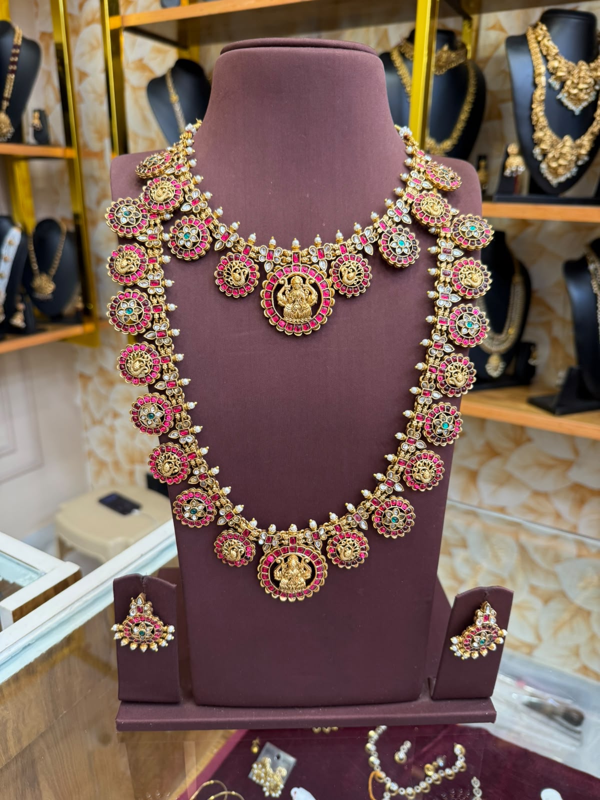 Floral Jadau Kemp Combo Set