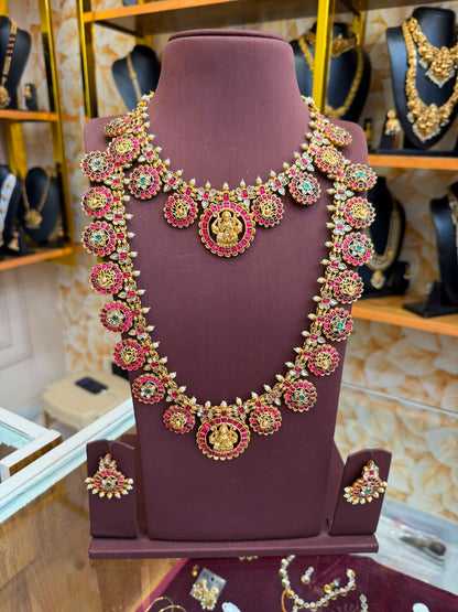 Floral Jadau Kemp Combo Set