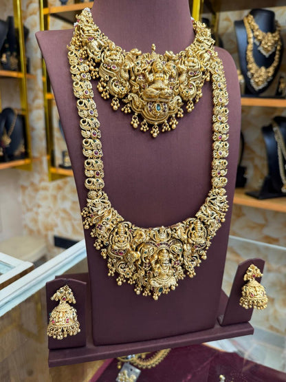 3D Gajalakshmi Bridal Combo Set