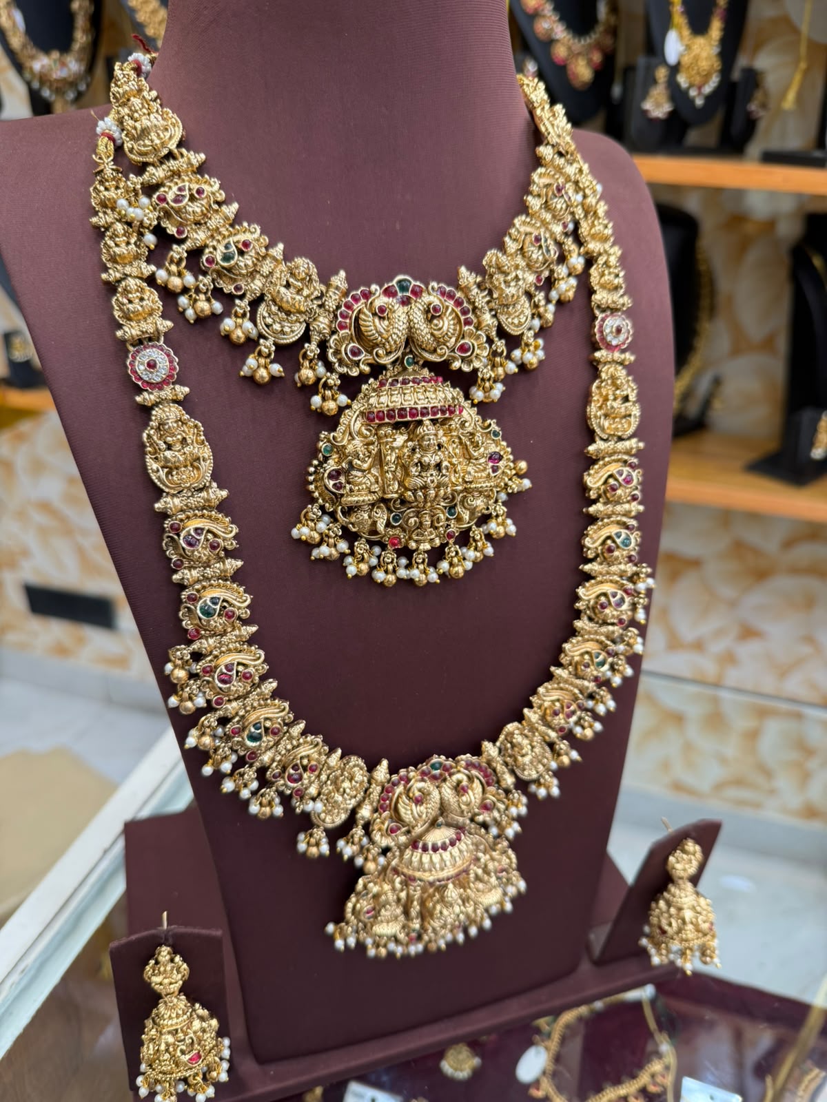 Lakshmi & Peacock Bridal Combo Set
