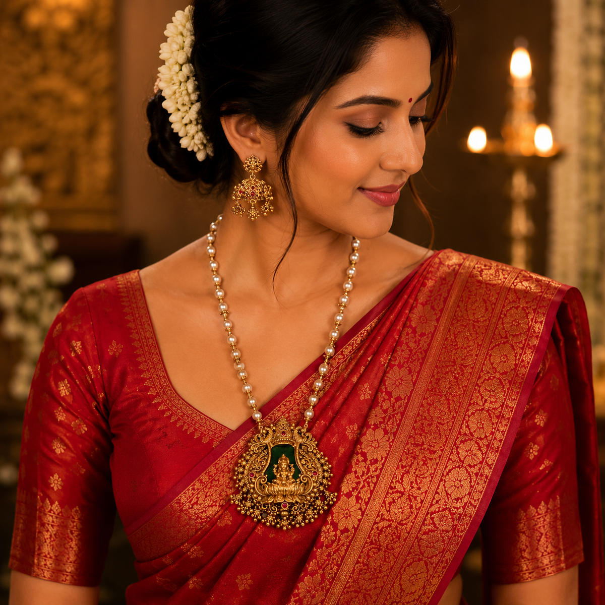 Yashvika Lakshmi Pearls Haram