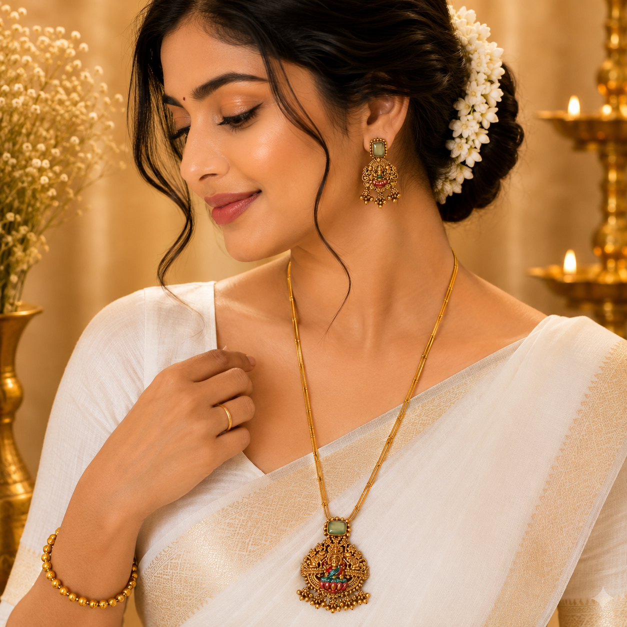 Lakshmi Ratna Pendant Chain