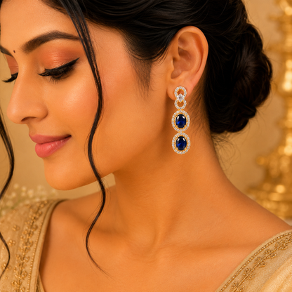 Blue Stone Earrings