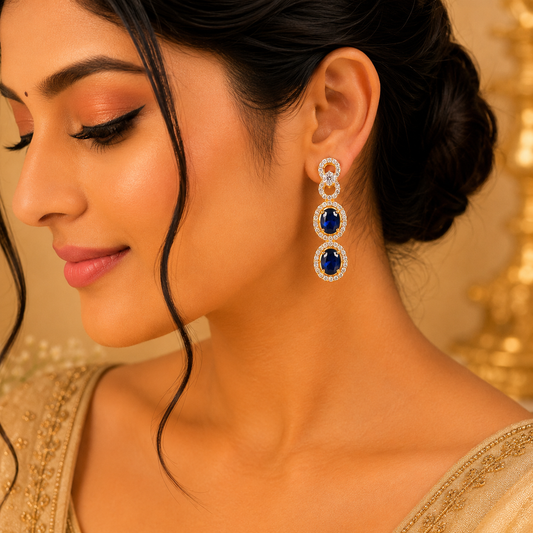 Blue Stone Earrings