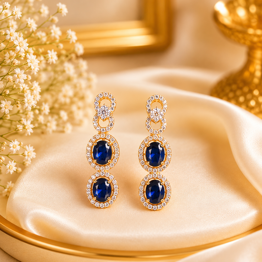 Blue Stone Earrings