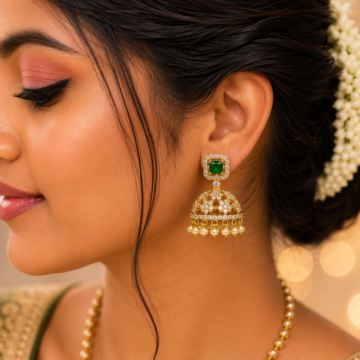 Anvitha Stone Jumka