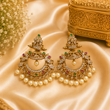 Kemp Stone Pearls Jumka