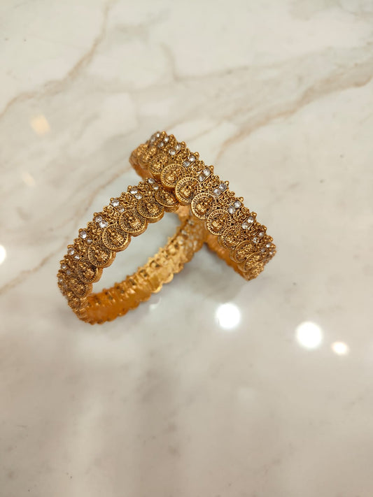 Lakshmi Stone Bangles (2pcs)