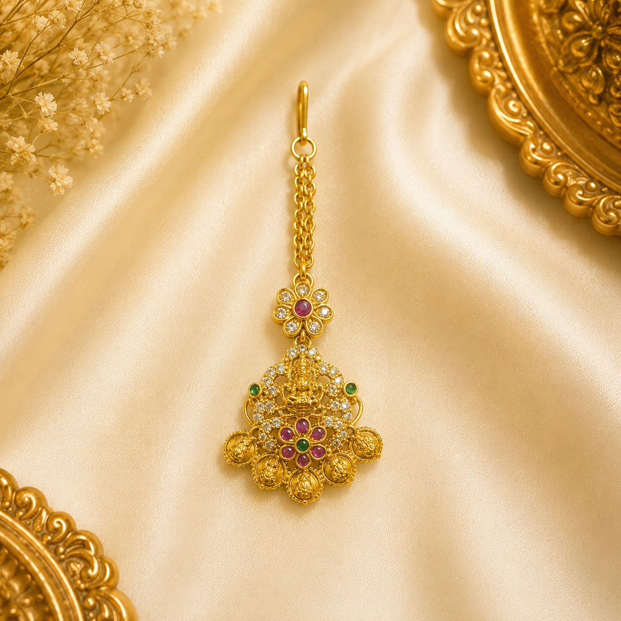 Lakshmi Coin Maang Tikka