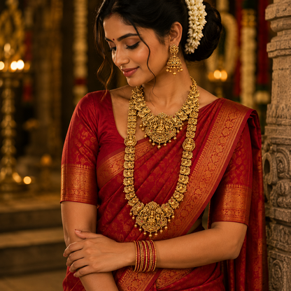 Lakshmi & Peacock Bridal Combo Set