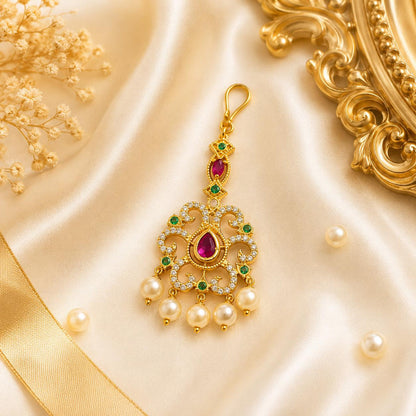 Crystal Bloom Maang Tikka