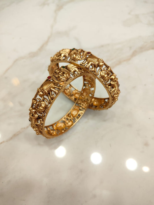 Premium Gajalakshmi Bangles(2pcs)