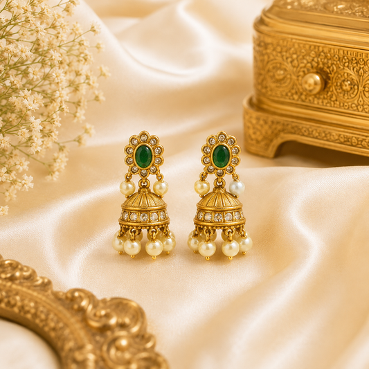Ethnic Elegance Emerald Jumka
