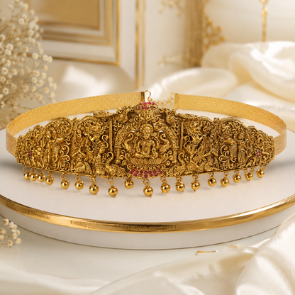 Premium 3D Gajalakshmi Hipbelt