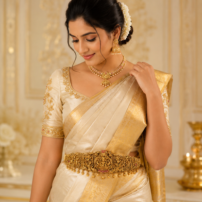 Premium 3D Gajalakshmi Hipbelt