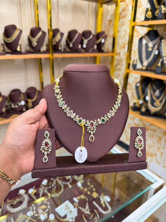 Multicolour stone necklace