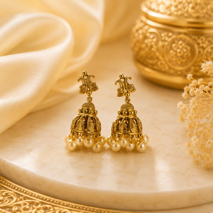 Antique Pearls Jumka