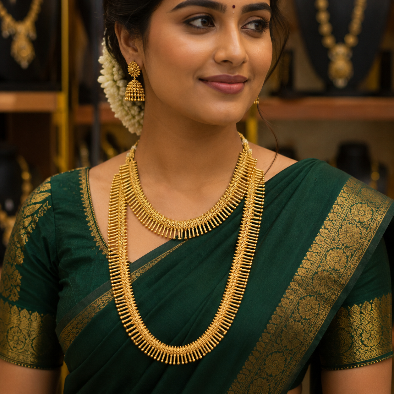 Kerala Style Simple Bridal Combo set