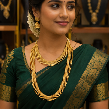 Kerala Style Simple Bridal Combo set