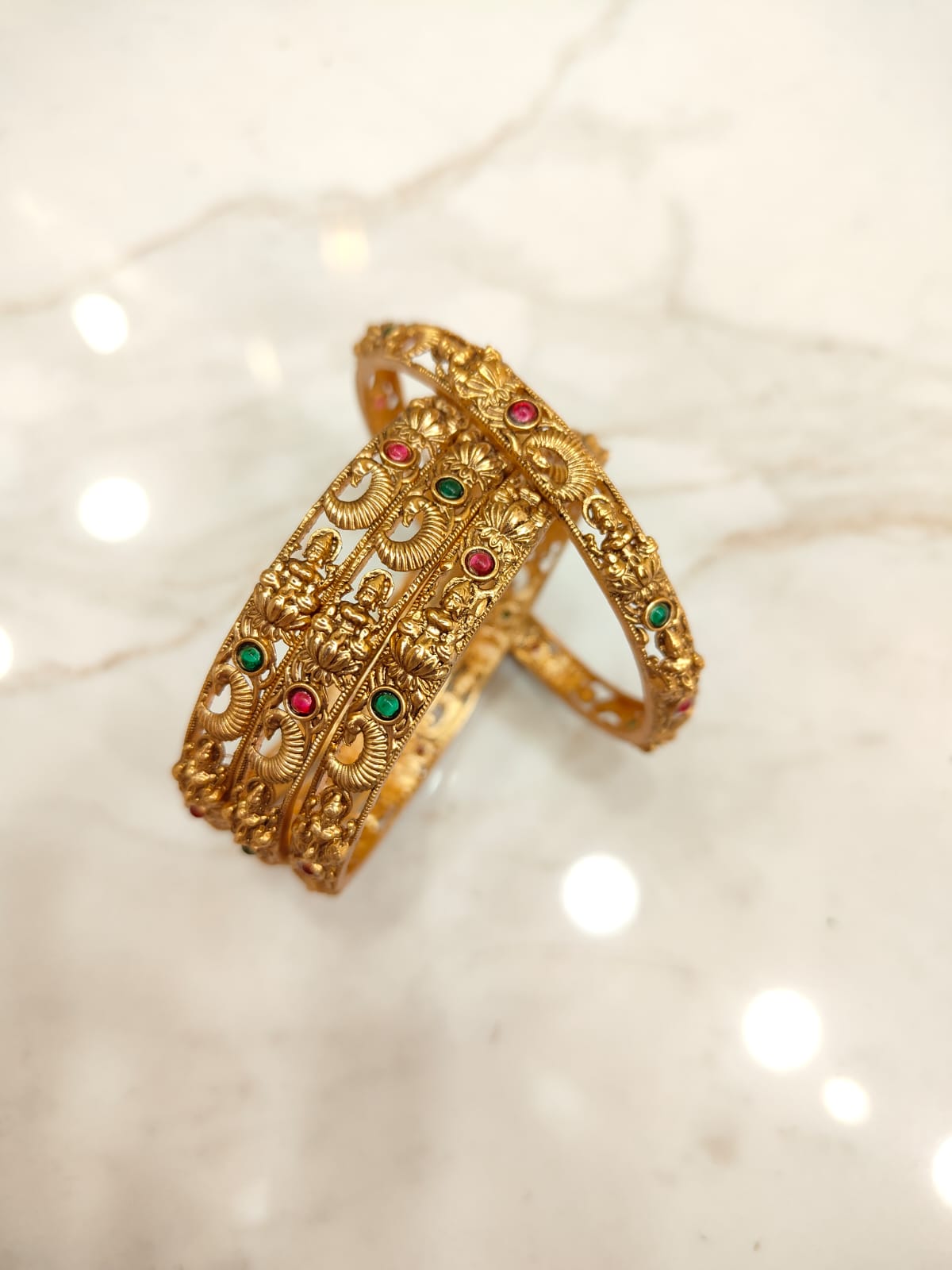 Elegant Lakshmi Bangles (4pcs)